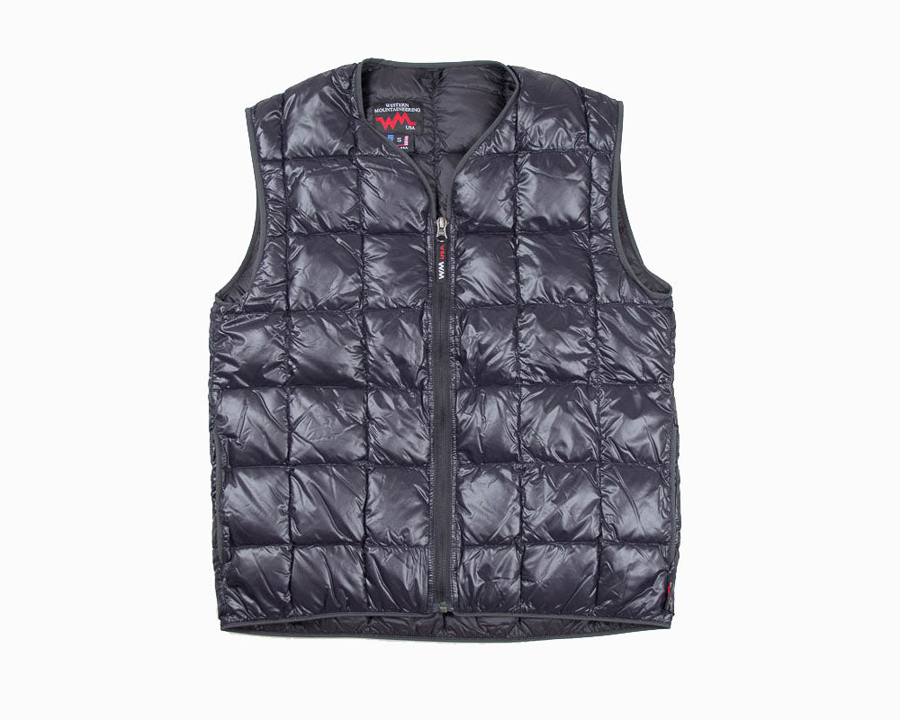 Western Mountaineering Flight Vest at Hilton's Tent City in